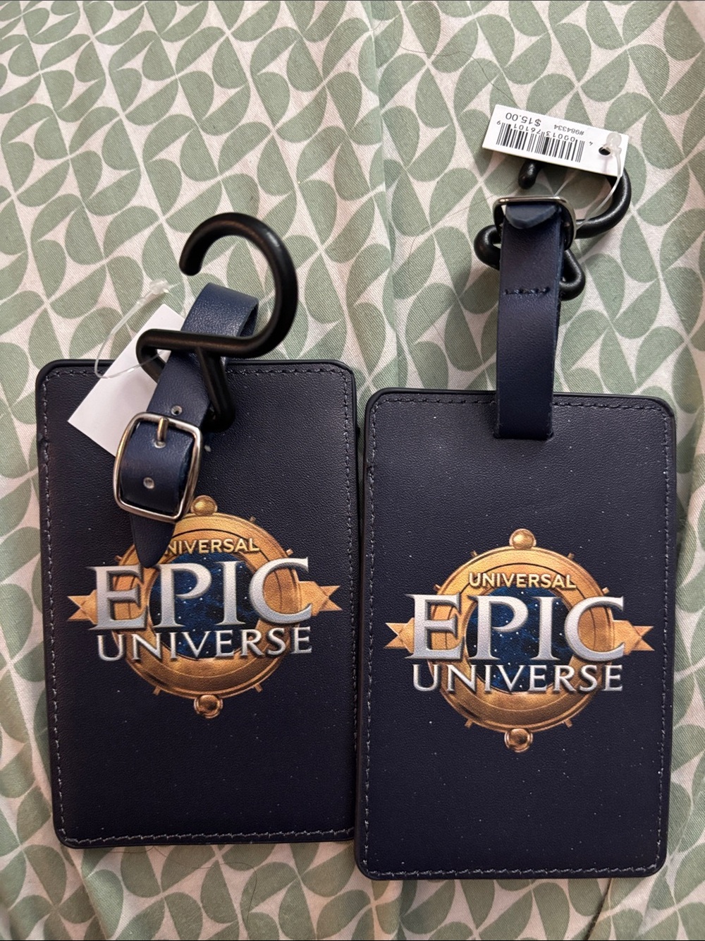 Universal Studios Epic Universe Theme Park Navy Luggage Tags - BUNDLE - NWT